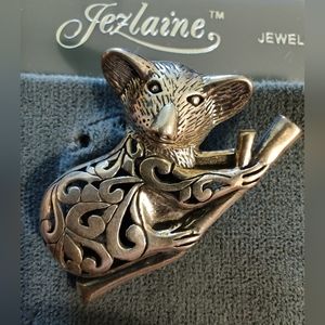 Vintage Jezlaine 925 Sterling Silver Koala Pin Brooch NWT.  RARE
